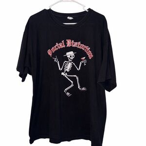 Social Distortion Skeleton Graphic T-Shirt Size XXL 2014